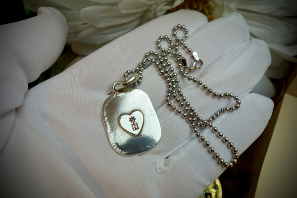 Silver Pendant „LUX IN TENEBRIS“