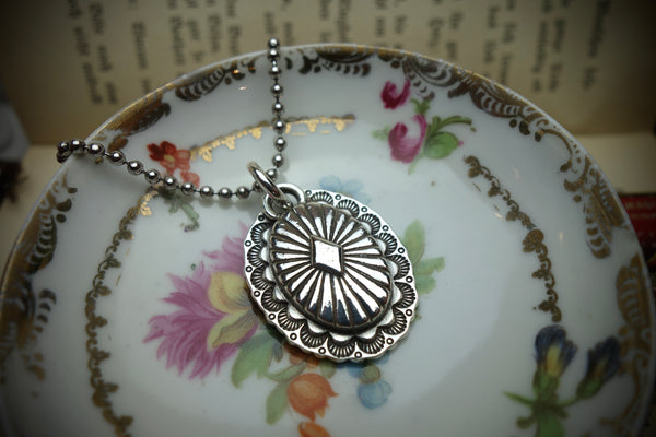 Silver Pendant „CONCHO OVAL“