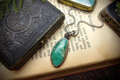 Silver Pendant „SONORAN GOLD TURQUOISE“