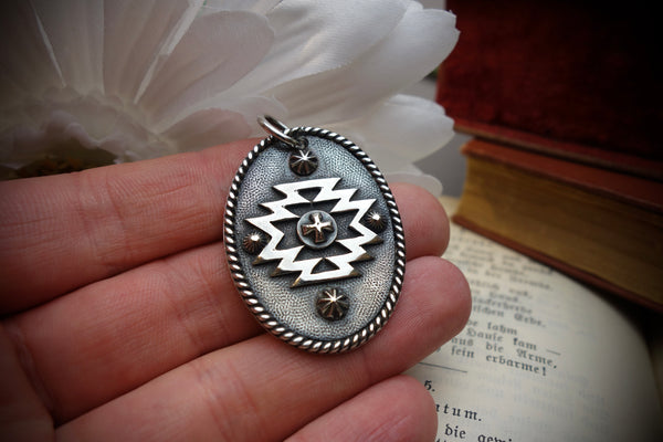 Silver Pendant „SOUTHWEST OVAL“