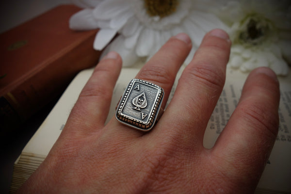 Silver Ring „ACE OF SPADES“