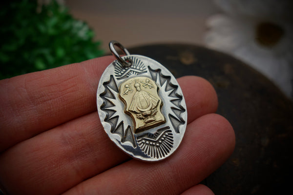 Silver Pendant „OUR LADY OF SAN JUAN DE LOS LAGOS“