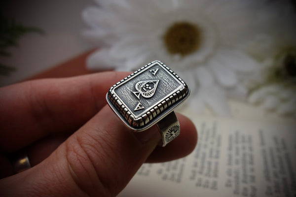 Silver Ring „ACE OF SPADES“