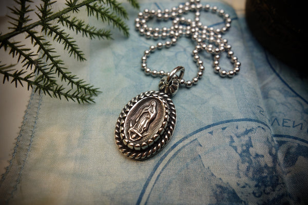 Silver Pendant „OUR LADY OF GUADALUPE“