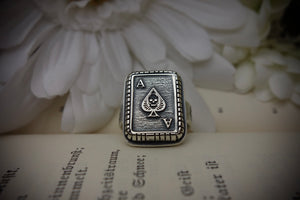 Silver Ring „ACE OF SPADES“