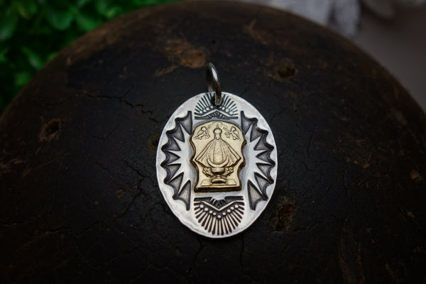 Silver Pendant „OUR LADY OF SAN JUAN DE LOS LAGOS“