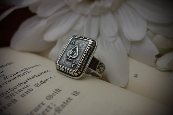 Silver Ring „ACE OF SPADES“